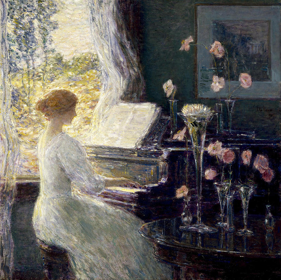 The Sonata #3 Painting by Childe Hassam