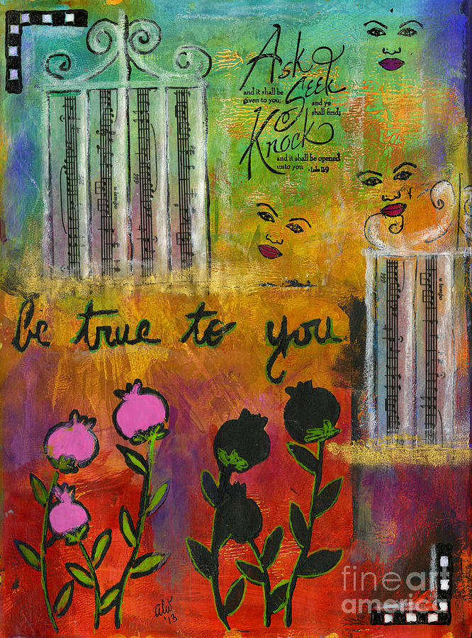 The Song of My Own Belief Mixed Media by Angela L Walker