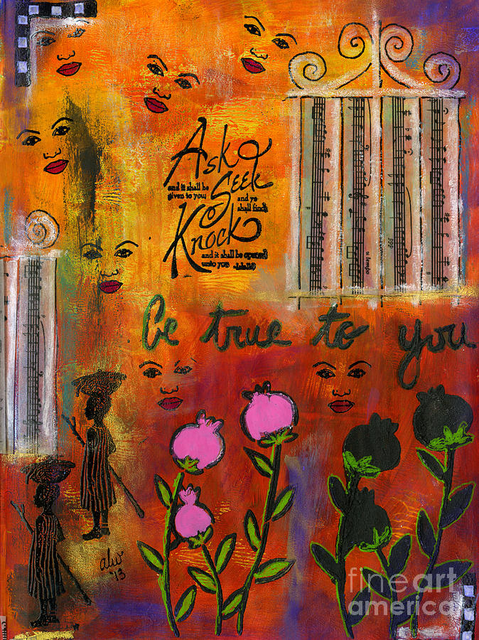 The Song of Our Belief Mixed Media by Angela L Walker