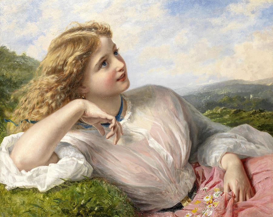 The Song Of The Lark Painting - The song of the lark by Sophie Gengembre Anderson