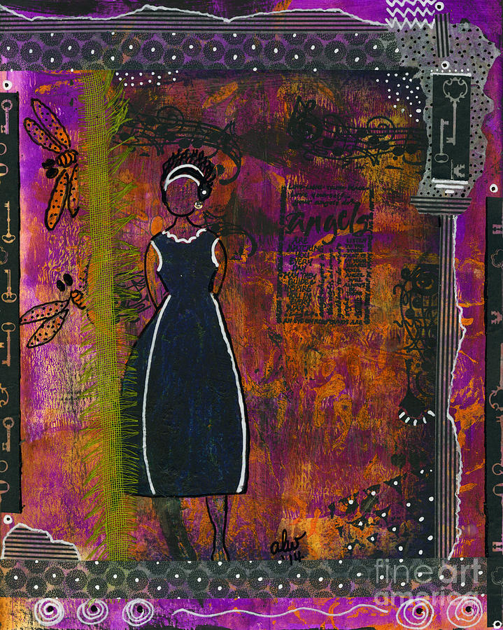The Songs Angels Sing Mixed Media by Angela L Walker