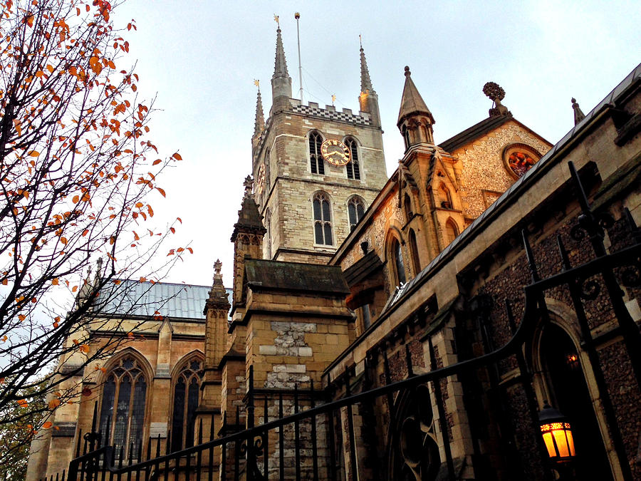 The Southwark Cathedral Church London in Winter Photograph by Gordon James