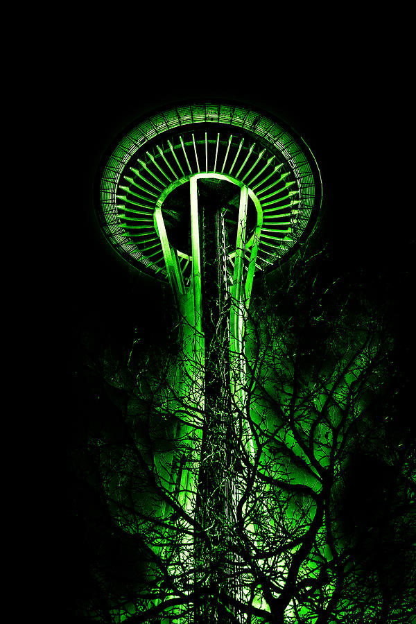 Seattle Photograph - The Space Needle in the Emerald City II by David Patterson