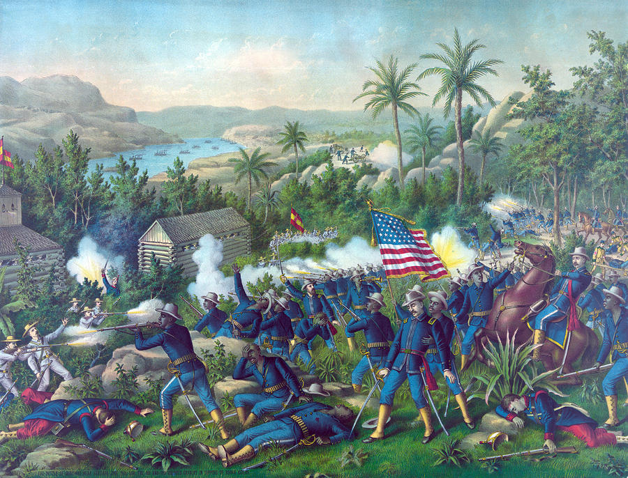 The Spanish American War. The Battle Photograph by Everett