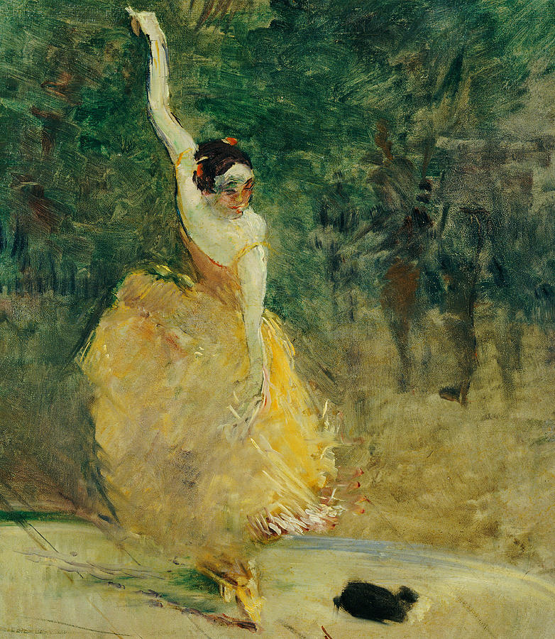 The Spanish Dancer Painting by Henri de Toulouse-Lautrec