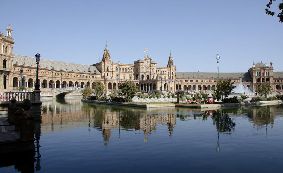 The spanish square in Seville Photograph by Perry Van Munster