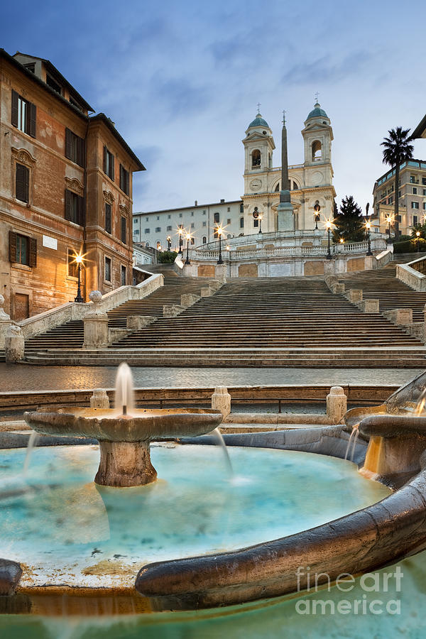 City Photograph - The Spanish Steps by Rod McLean