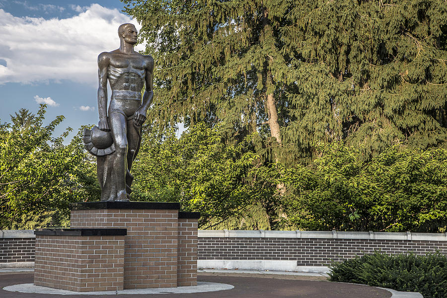 The Spartan Statue At Msu Photograph By John Mcgraw