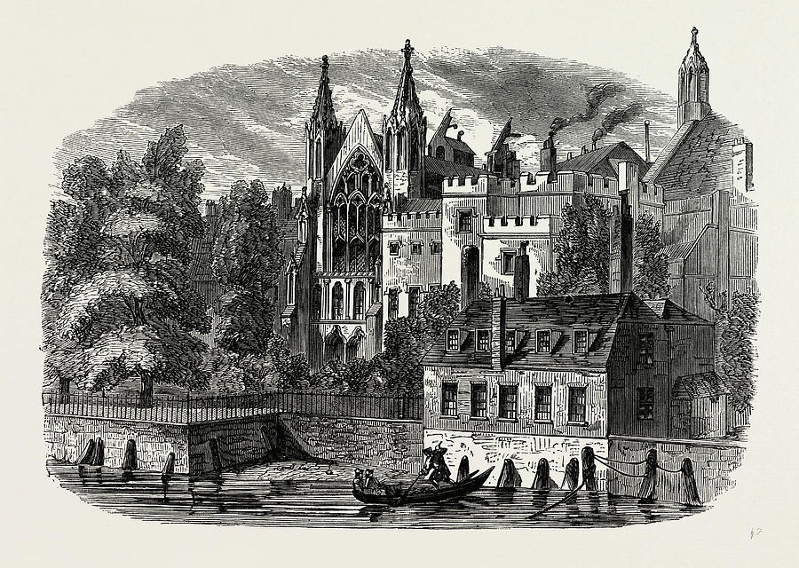 The Speakers House From The River, In 1830 Drawing By Litz Collection 