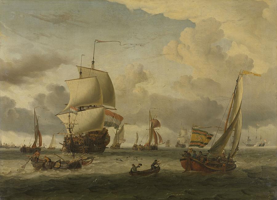 Abraham Storck Painting - The speech of Enkhuizen by Celestial Images