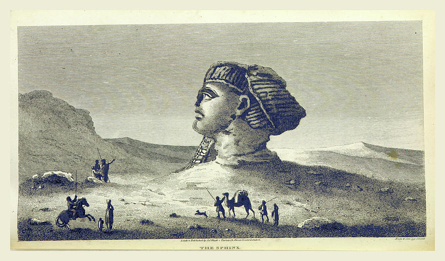 The Sphinx, Egypt Drawing by Litz Collection Pixels