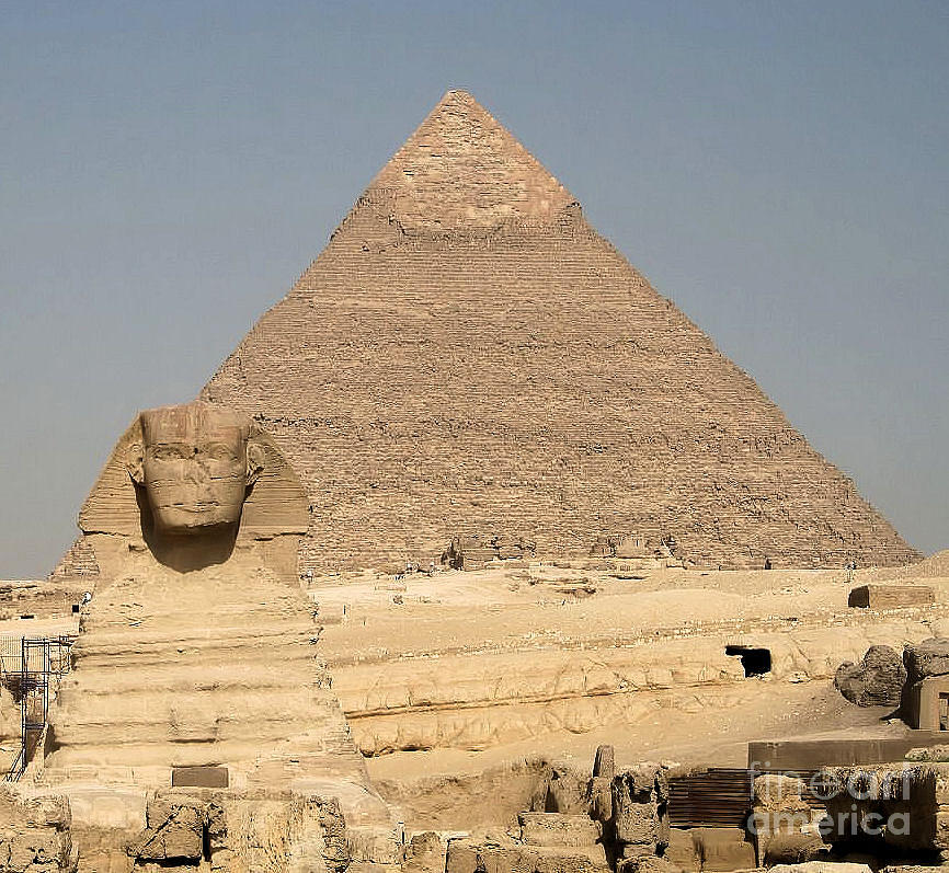 The Sphinx Guarding The Pyramid Photograph by Christy Gendalia