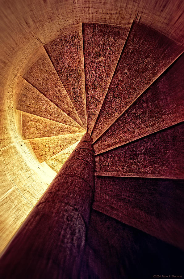 Architecture Photograph - The Spiral Staircase by Mary Machare