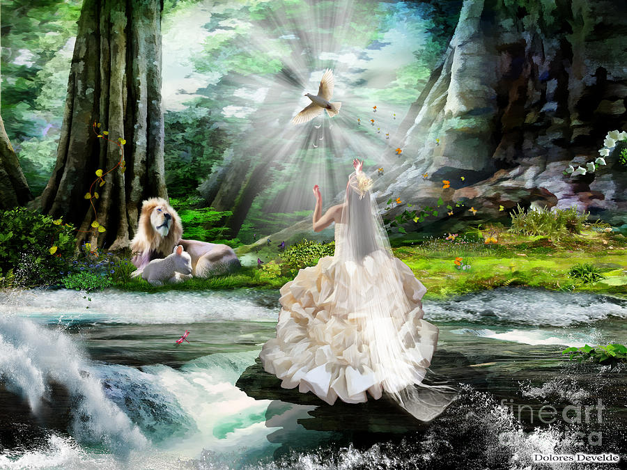 The Spirit and the Bride Digital Art by Dolores Develde