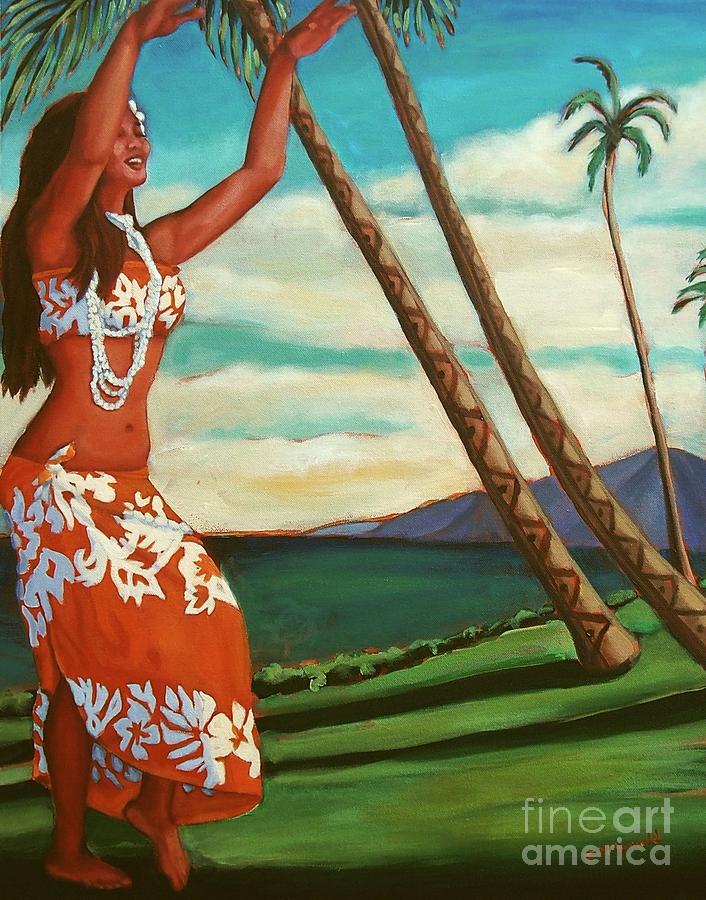 The Spirit of Hula Painting by Janet McDonald - Pixels