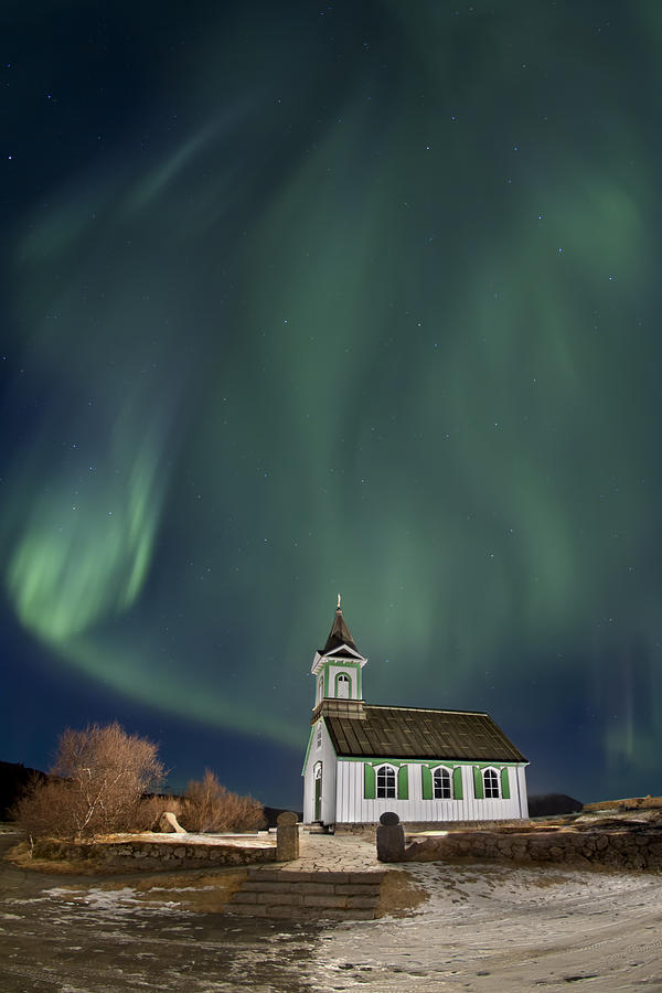 Aurora Photograph - The Spirit of Iceland by Evelina Kremsdorf