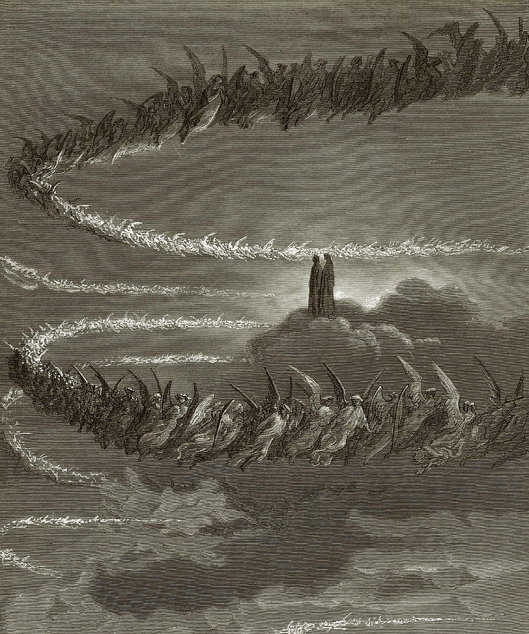 Spirits Painting - The Spirits in Jupiter by Gustave Dore