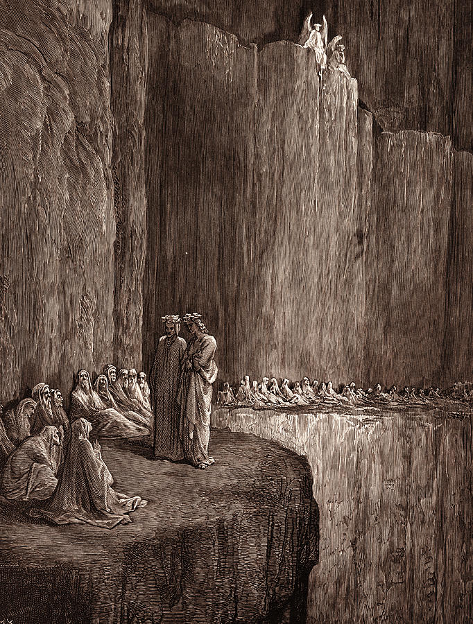 Gustave Dore Drawing - The Spirits Of The Envious by Litz Collection