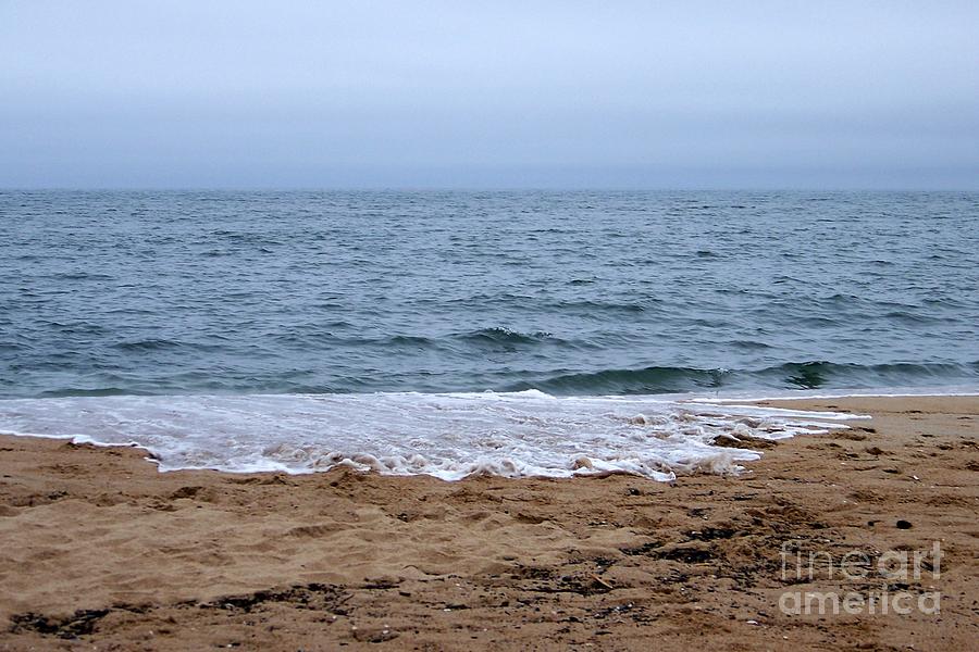 The Splash Over On A Sandy Beach Photograph by Eunice Miller
