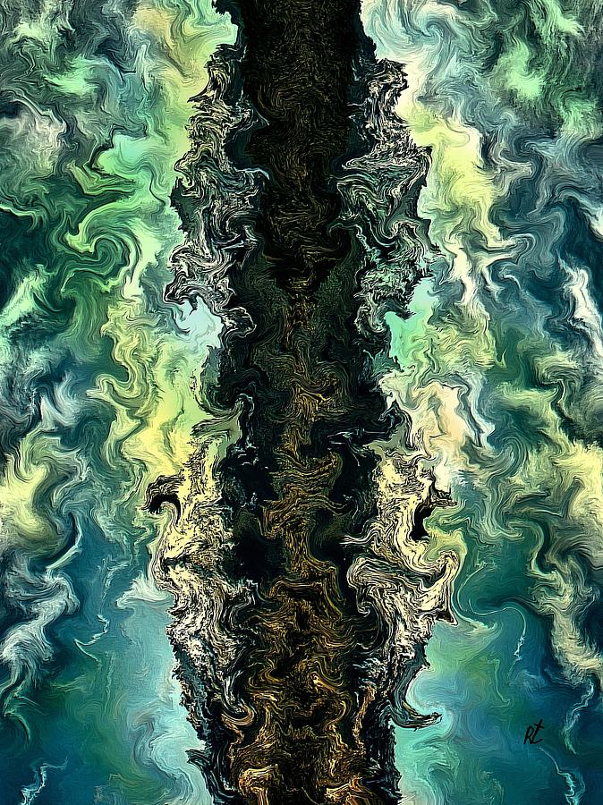 Contemporary Painting - The Split By Rafi Talby by Rafi Talby Contemporary Painting - The Split By Rafi Talby by Rafi Talby