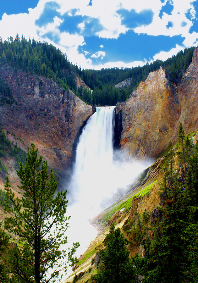 Yellowstone National Park Photograph - The Spray by Wayne Stacy