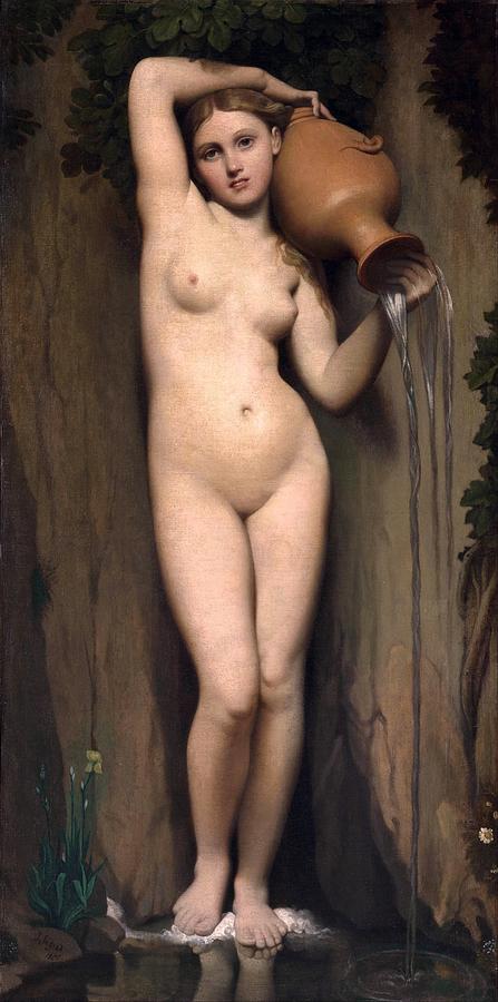 Paris Painting - The Spring by Jean-Auguste-Dominique Ingres