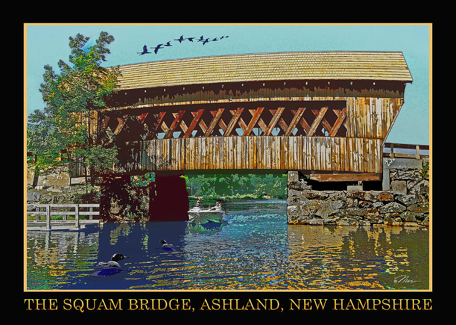 The Squam Bridge Digital Art by Nancy Griswold