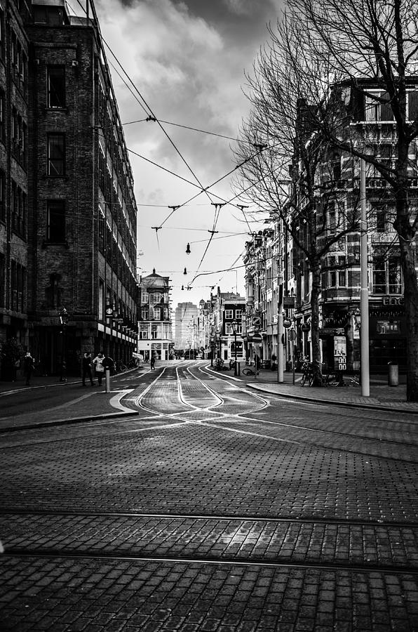 Black And White Photograph - The Square by Leeya Eskinazi