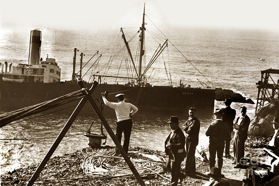 San Francisco Photograph - The S. S. Ohioan a American-Hawaiian Steamship Company cargo ship  1936 by Monterey County Historical Society