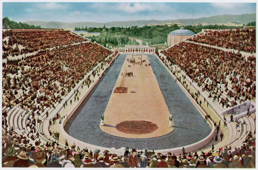 The Stadium, Athens Olympics 1896 Photograph by Mary Evans Picture