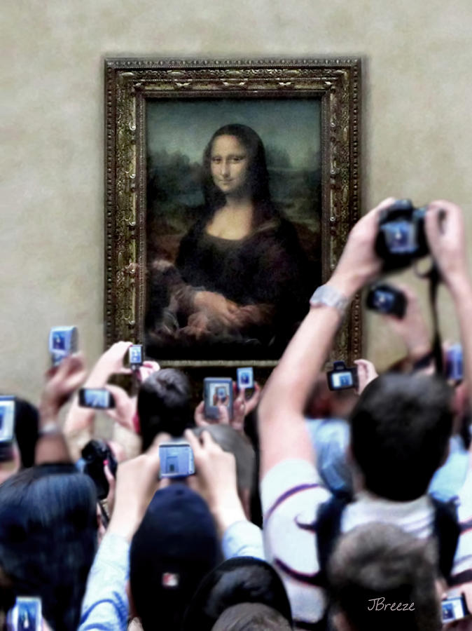 The Stalking of Mona Lisa  Photograph by Jennie Breeze