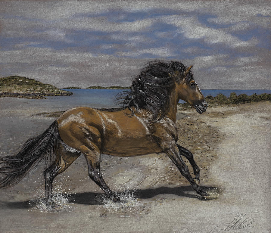 The Stallion and the Exumas Painting by Terry Kirkland Cook
