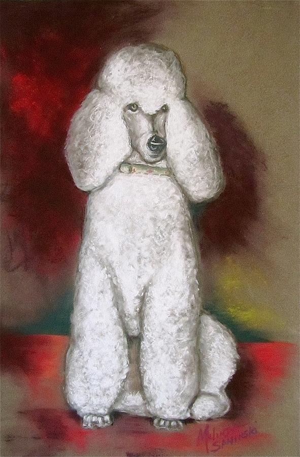 The Standard Poodle Painting by Melinda Saminski