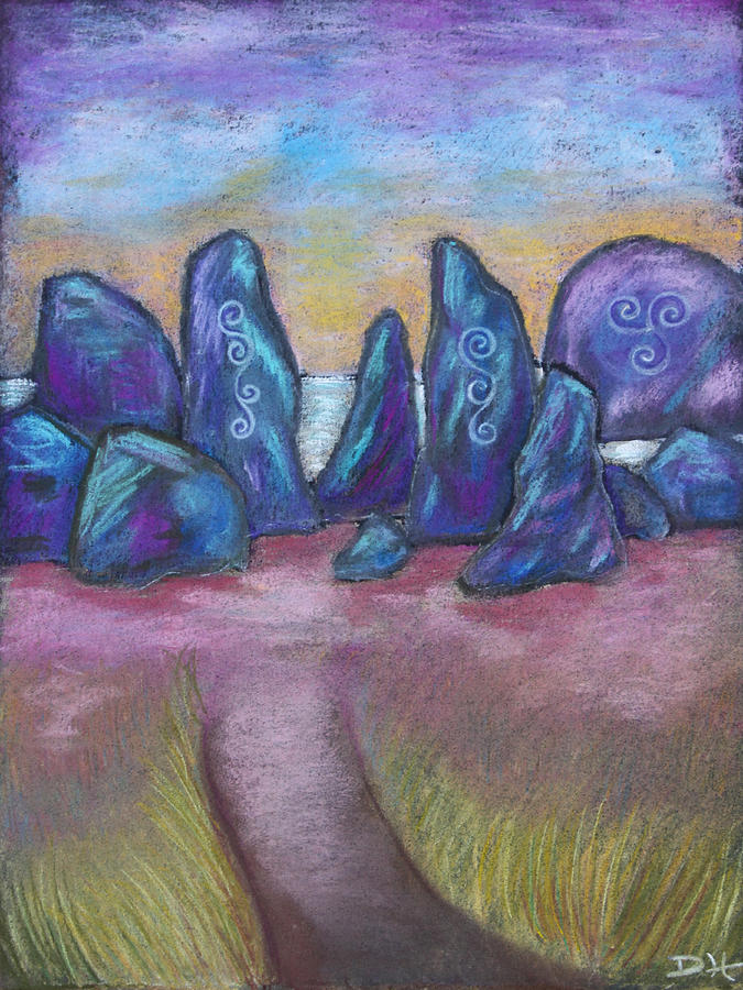 The Standing Stones Pastel by Diana Haronis