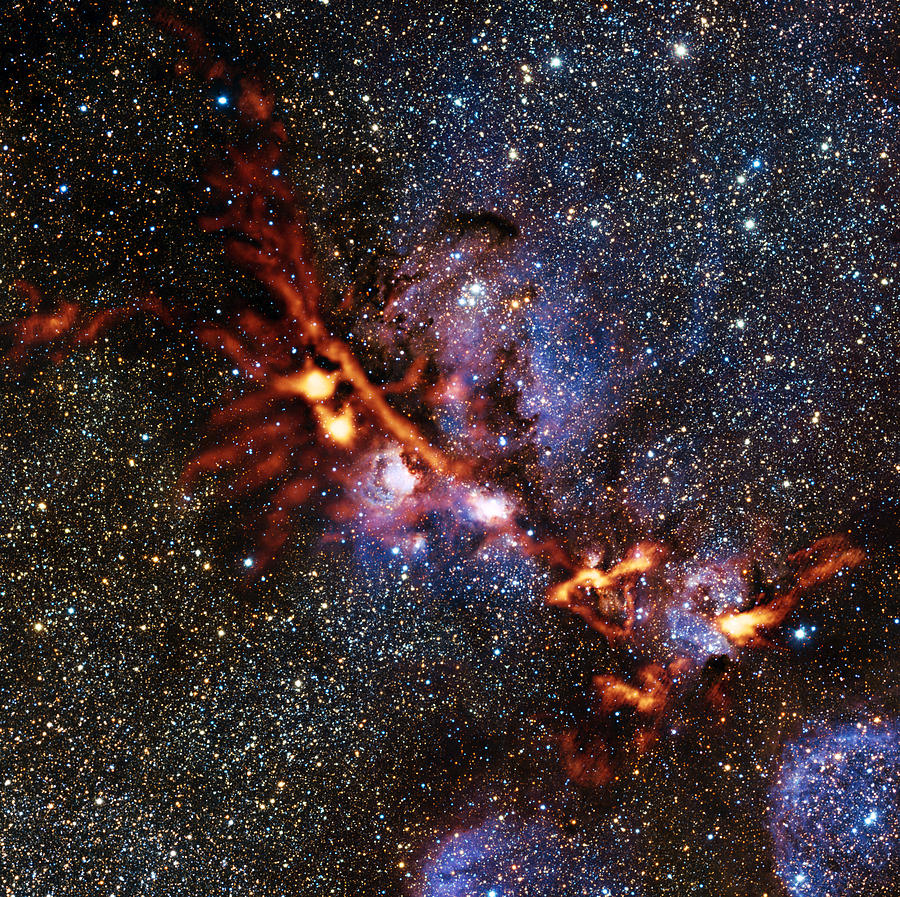 The star-forming Cat s Paw Nebula - NGC 6334 Photograph by Celestial Images