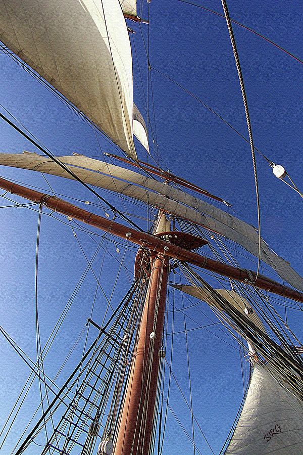 The Star Of India. Mast And Sails Photograph