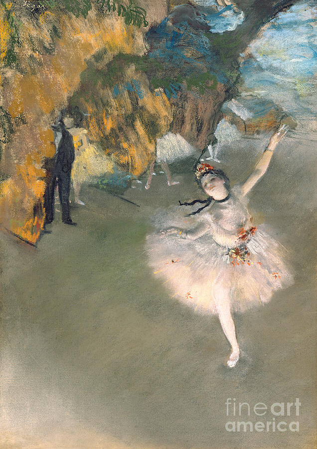 The Star or Dancer on the stage Painting by Edgar Degas