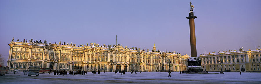 Winter Photograph - The State Hermitage Museum St by Panoramic Images