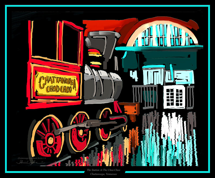 The Station At The Choo Choo - Chattanooga Landmark Series - # 4 Painting by Steven Lebron Langston