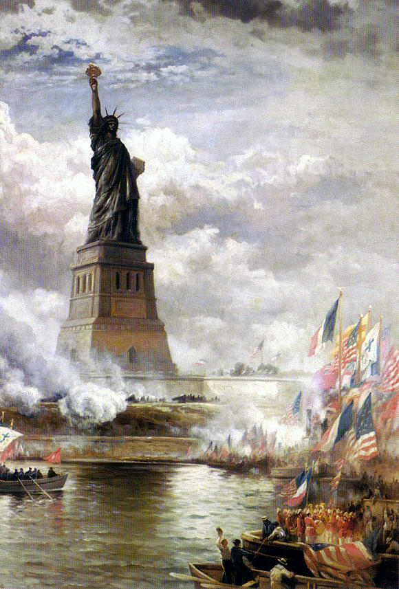 The Statue of Liberty Painting by MotionAge Designs