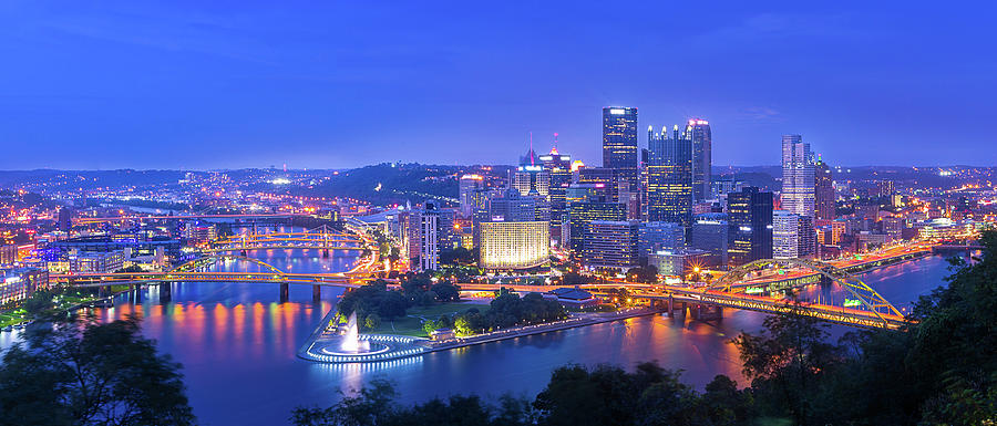 Pittsburgh Photograph - The Steel City by Michael Zheng