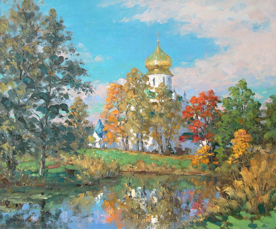 The St.Feodor Cathedral Painting by Alexandrovsky Alexander - Fine Art ...