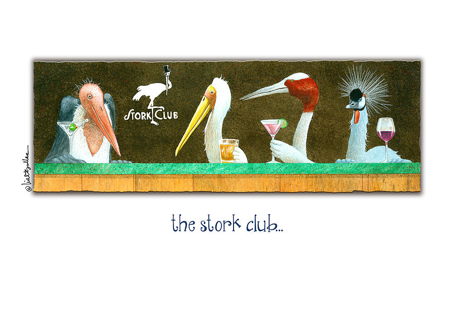 Bird Painting - the Stock Club... by Will Bullas