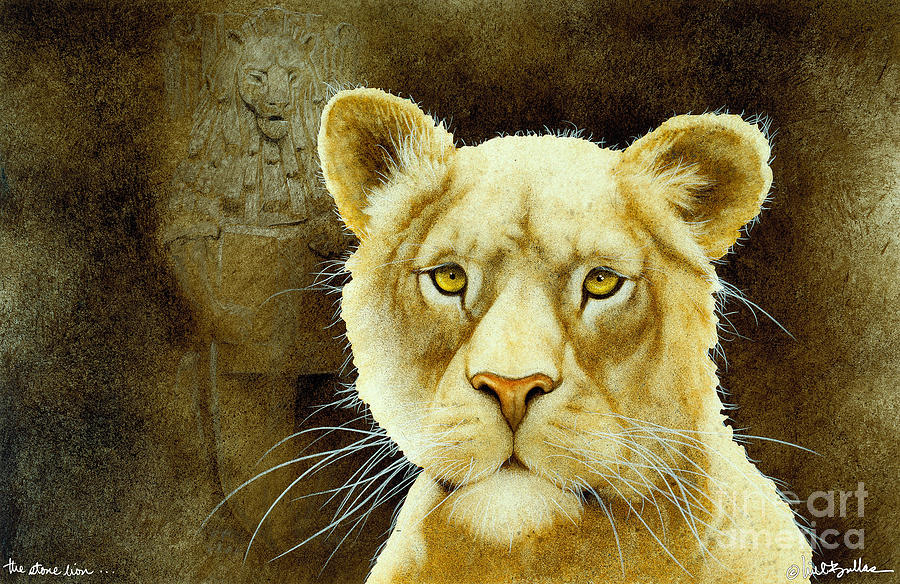 The Stone Lion... Painting by Will Bullas