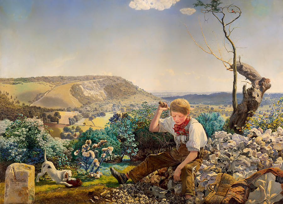Vintage Painting - The Stonebreaker by Mountain Dreams