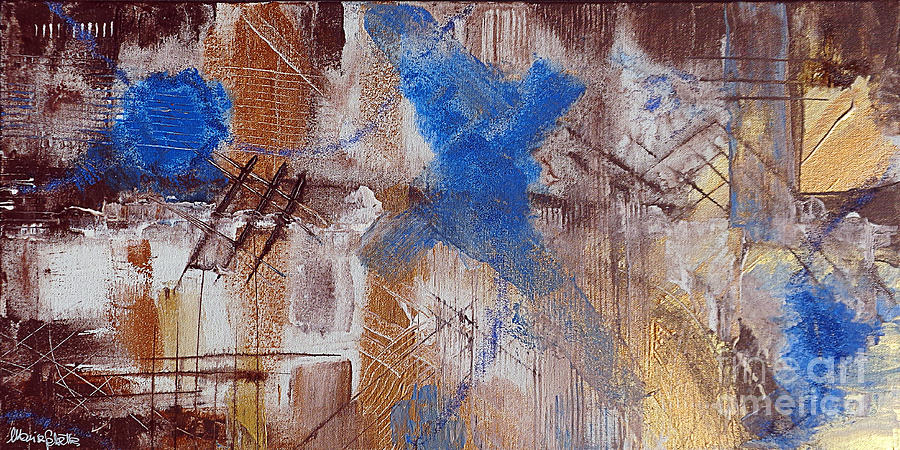 Abstract Painting - The Storm Is Over by Marisa Gabetta Abstract Painting - The Storm Is Over by Marisa Gabetta
