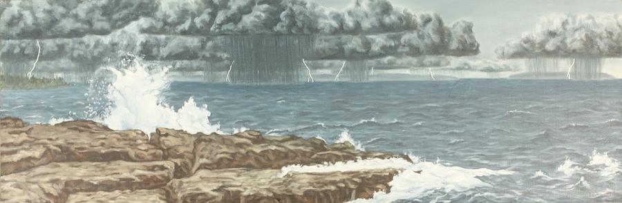Bruce Peninsula National Park Painting - The Storm by Michael Marcotte