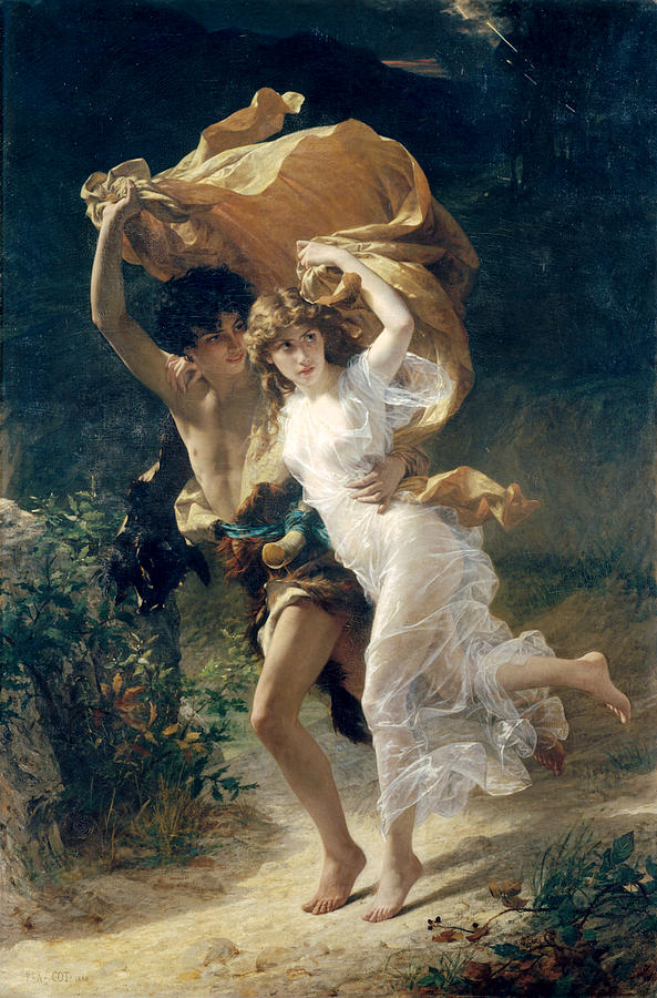 Storm Painting - The Storm  by Pierre Auguste Cot