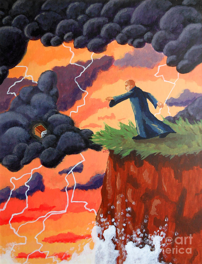 Wizard Painting - The Storm by Whitney Morton