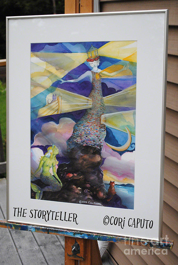 Fantasy Painting - The Story Teller by Cori Caputo